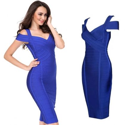 Бандажна ластична рокля Herve Leger в три цвята