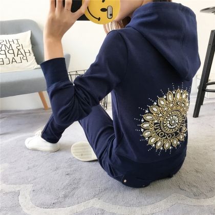 Спортен Комплект Juicy Couture кадифе с камъни