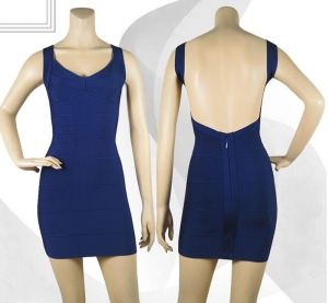 Секси лятна къса рокля Herve Leger 2016 с гол гръб в шест различни цвята