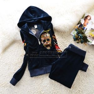 Спортен екип кадифе с камъни Ed Hardy в три цвята