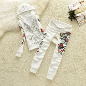 Спортен комплект кадифе с камъни Ed Hardy в четри цвята