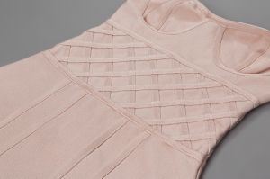 Бандажна къса рокля Herve Leger без презрамки