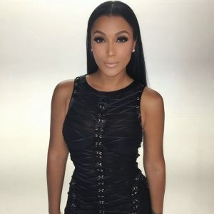 Дамска рокля Herve Leger с капси и връзки