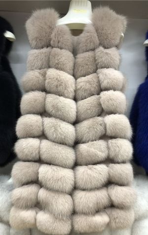 Дамски елек, 100% естествен косъм лисица