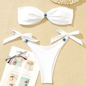 Луксозен бански с камъни