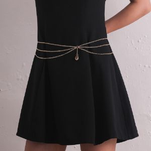 Тънка верижка украшение за талия 