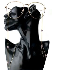 ПОЗЛАТЕНО бижу верижка за очила с естесвени перли