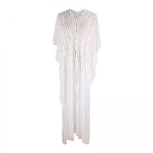 Свободна дълга плажна туника рокля от дантела