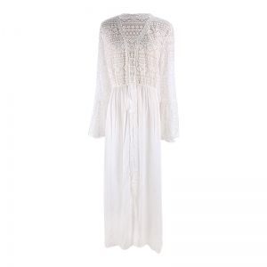 Свободна плажна памучна рокля жилетка 