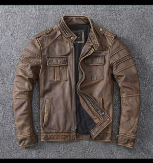  Маркови мъжки кожени якета от естествена кожа