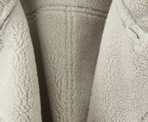 Кафяво дамско яке палто от агнешка вълна