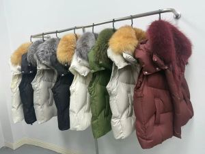 Зимно яке с яка от естествен косъм лисица и подвижни ръкави