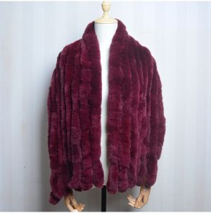 Дамски шал от естествен косъм заек