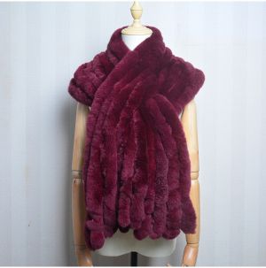 Дамски шал от естествен косъм заек