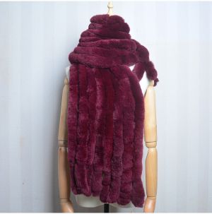 Дамски шал от естествен косъм заек