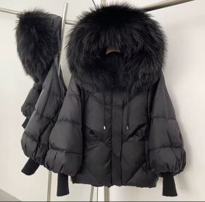 Зимно яке с пълнеж патешки пух и голяма яка