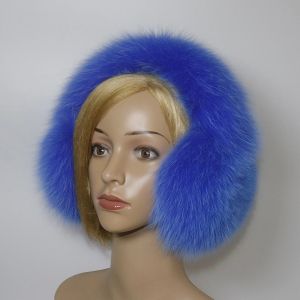 Зимни дамски ушанки от естествен косъм лисица