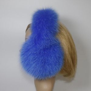 Зимни дамски ушанки от естествен косъм лисица