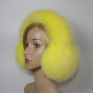 Зимни дамски ушанки от естествен косъм лисица