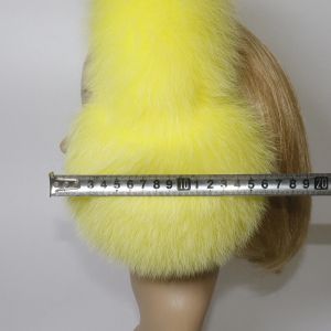 Зимни дамски ушанки от естествен косъм лисица