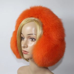 Зимни дамски ушанки от естествен косъм лисица