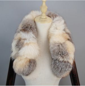 Дамски шал от естествен косъм лисица