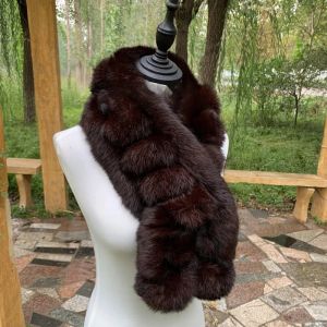 Дамски плетен шал от естествен косъм заек