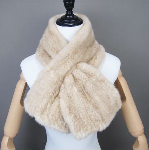 Дамски шал от естествен косъм норка