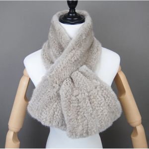 Дамски шал от естествен косъм норка